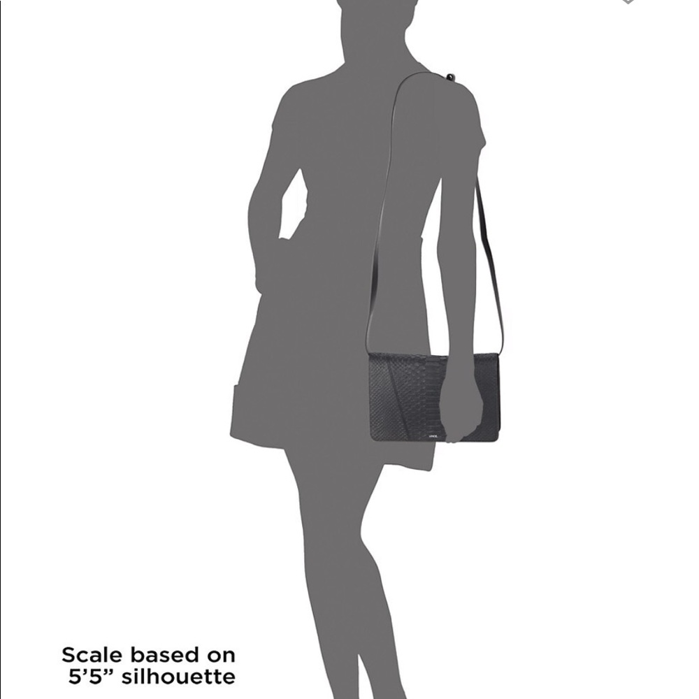 Vince Mod V Python-Embossed Crossbody Bag - image 3